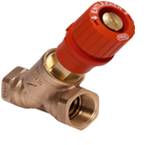 Ручний балансуючий клапан Honeywell, червоний (Ду15,PN16,Kvs 2.5 м3/ч)