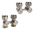 H-блок для радіаторів кутовий Honeywell (G3/4A, Kvs=1.5 м3/ч)