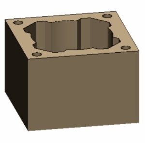 Виріб-блок димохідний LeoBlok 550*550*250