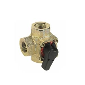 Триходовий обертовий клапана до систем водопостачання Honeywell, компакт, хромований, внутрішня різьба, DN32