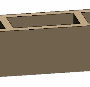 Виріб-блок вентиляційний 800х400х250 (O2)